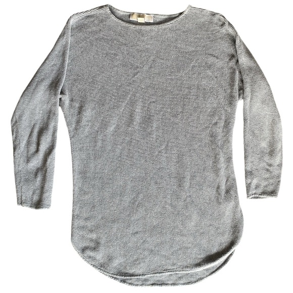 Michael Michael Kors Gray Waffle 3/4 Sleeve Thermal Style Shirt, Women’s S - Picture 1 of 14